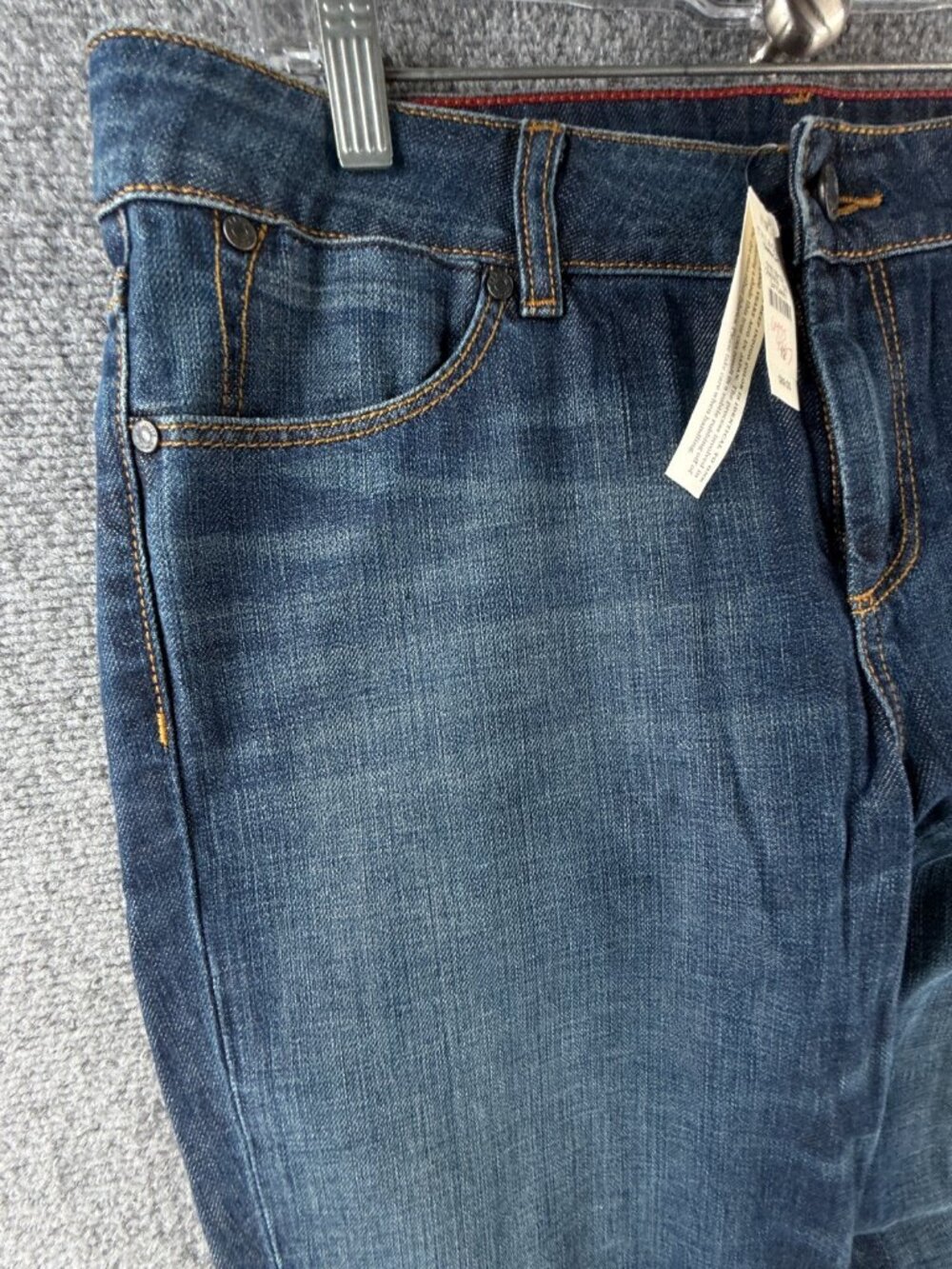 NWT Talbots Signature Straight Jeans 12/31 Dark Wash Denim Straight ACTL 34X31 - Picture 9 of 16